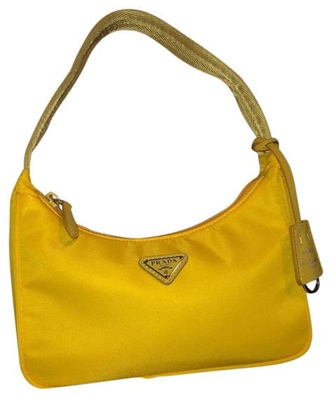 prada hobo bag yellow